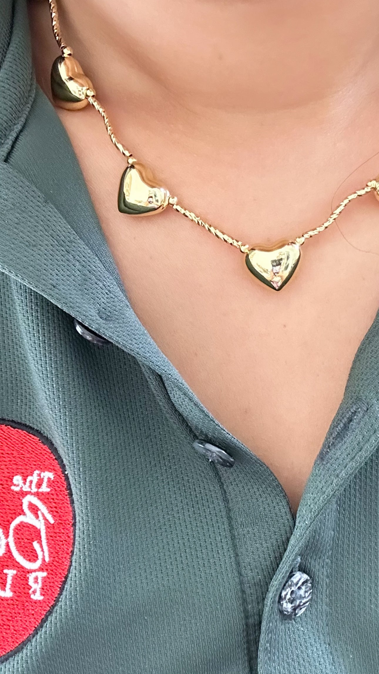 Collar en Oro Laminado con Aretes