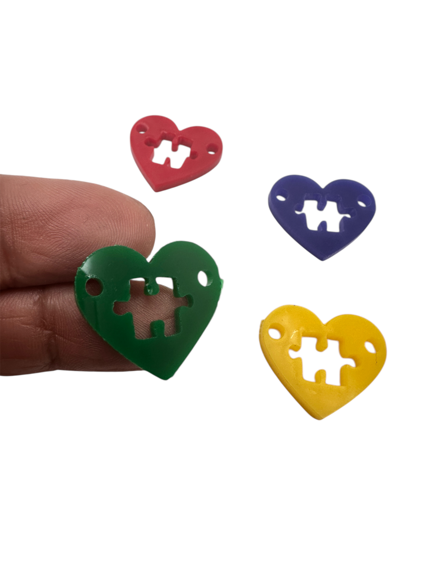 Conectores Corazón Autismo Mix