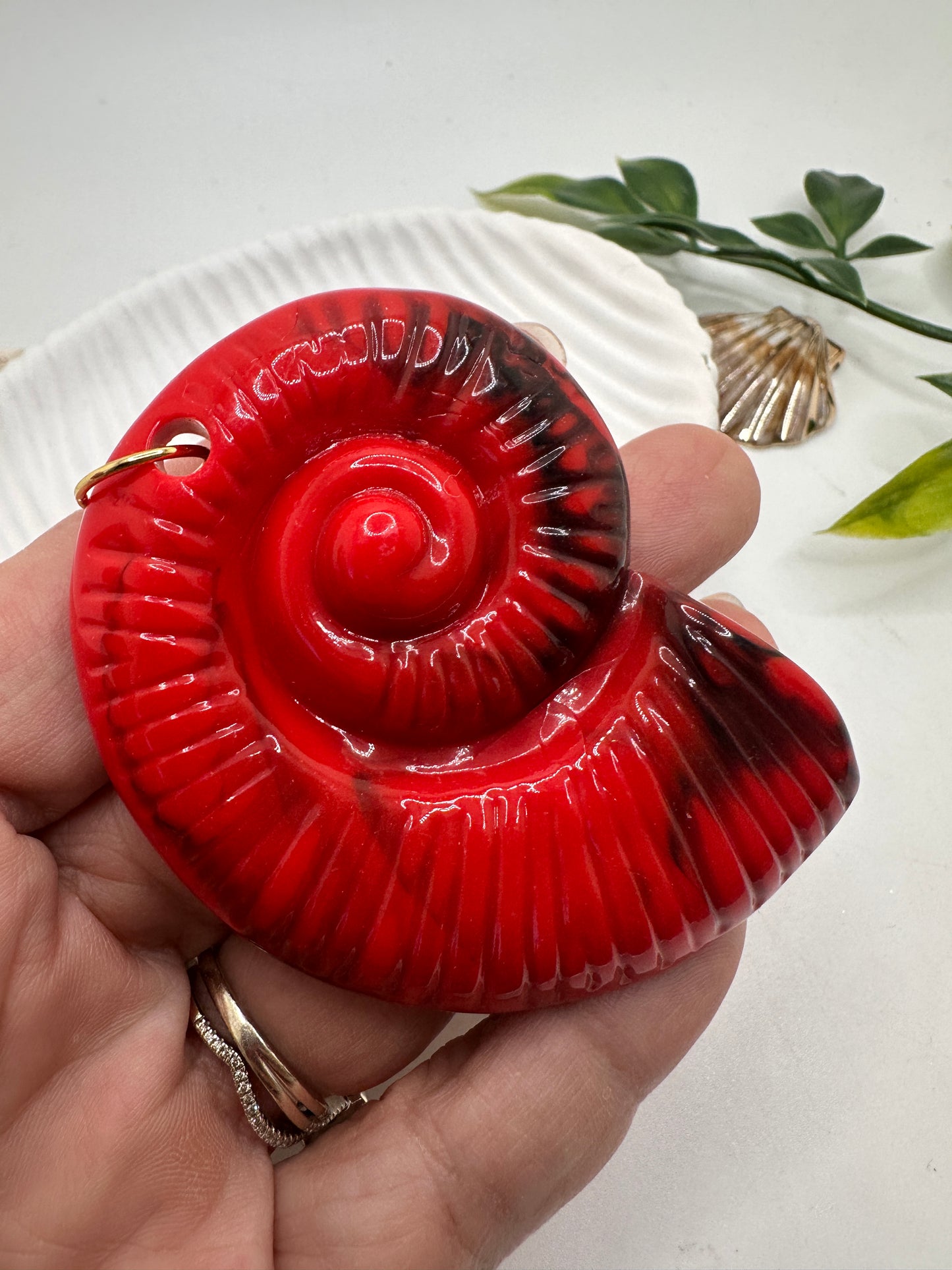 Caracol Pendant En Acrílico