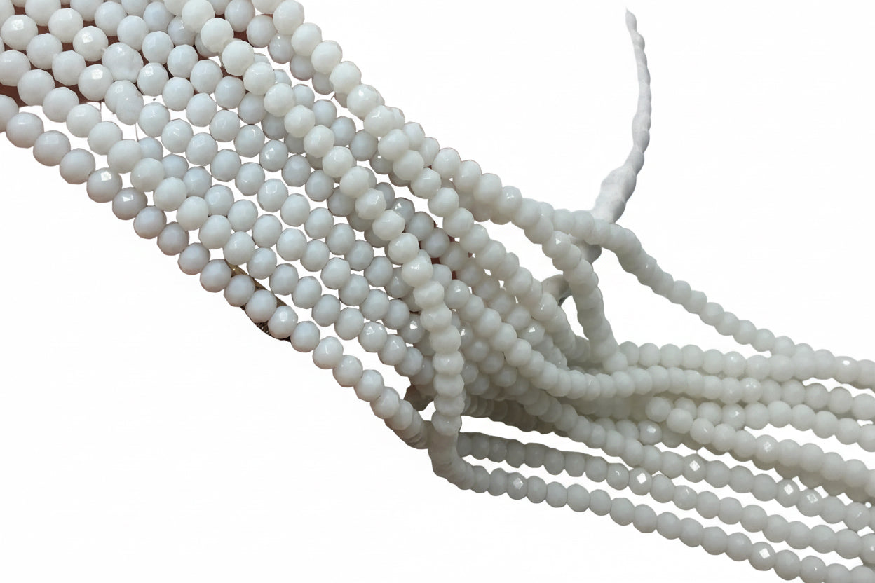 Cristal Rondell Blanco 4 mm