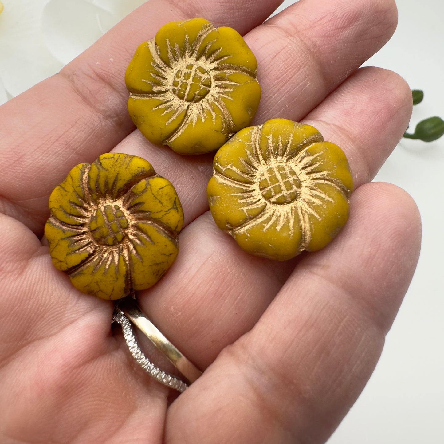 Flor Hawaina Cristal Checo 22mm