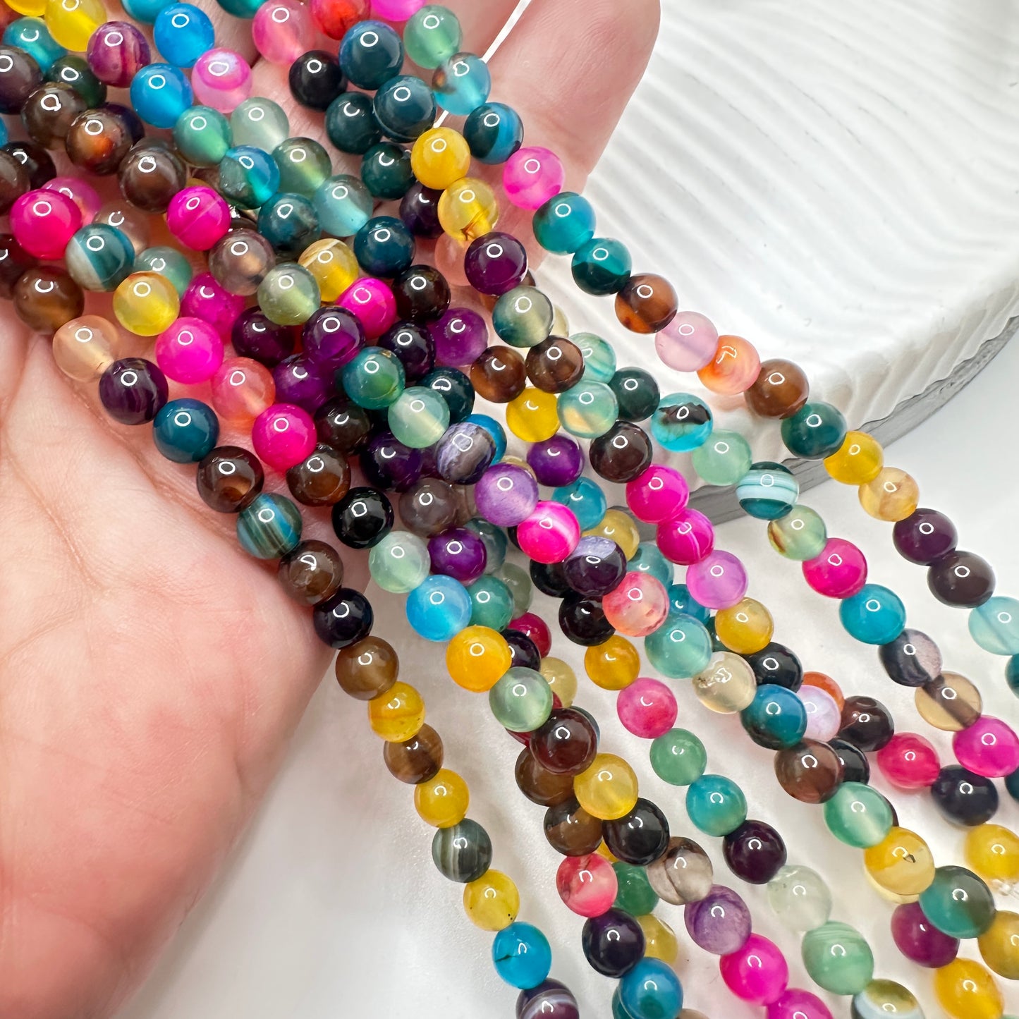 Agatas 6 mm Multicolor