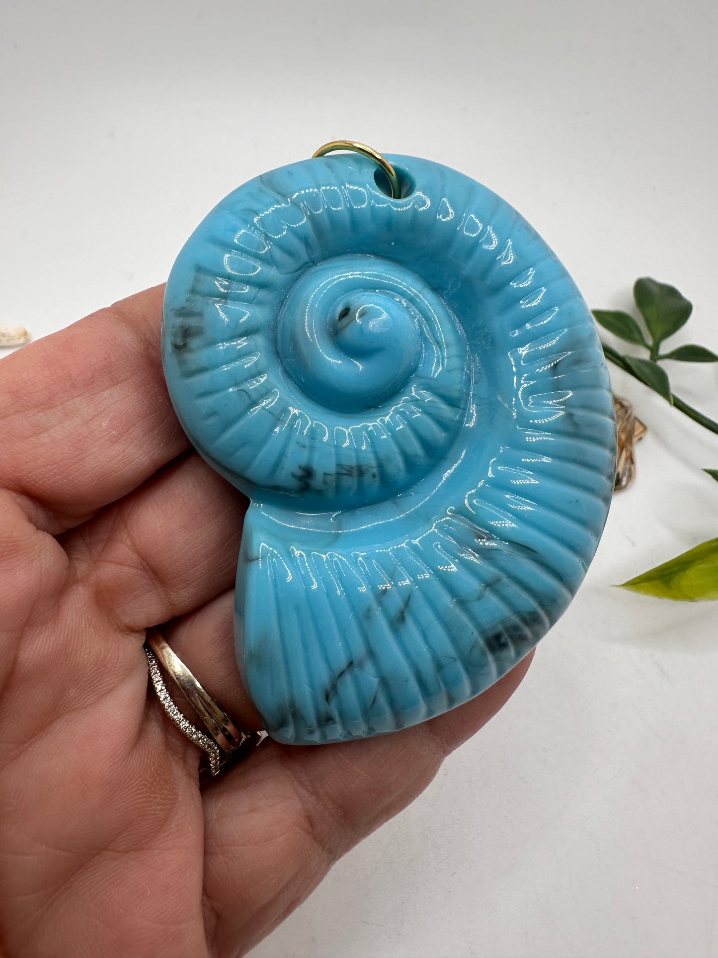 Caracol Pendant En Acrílico