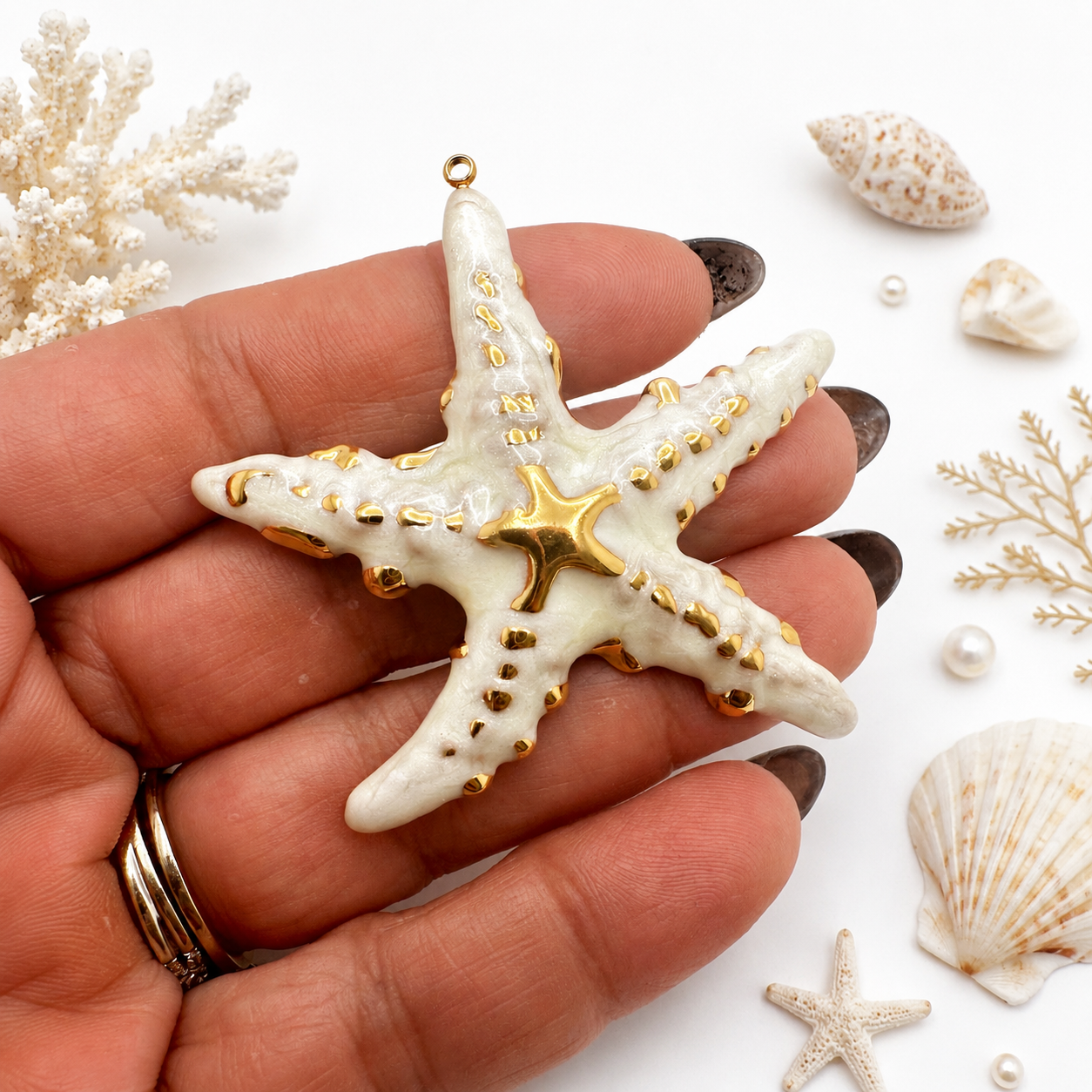 Estrella de Mar esmaltada en SS