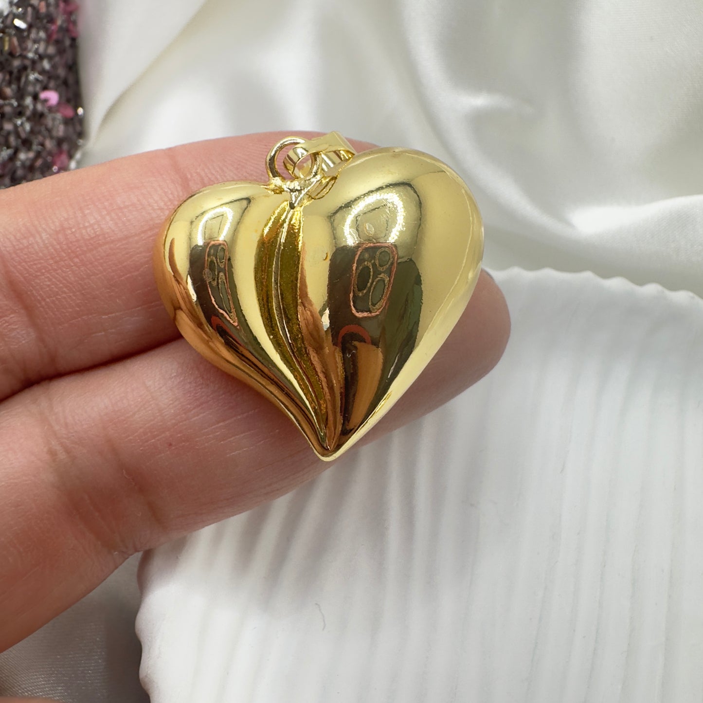 Charm Puff Corazon GP 18k