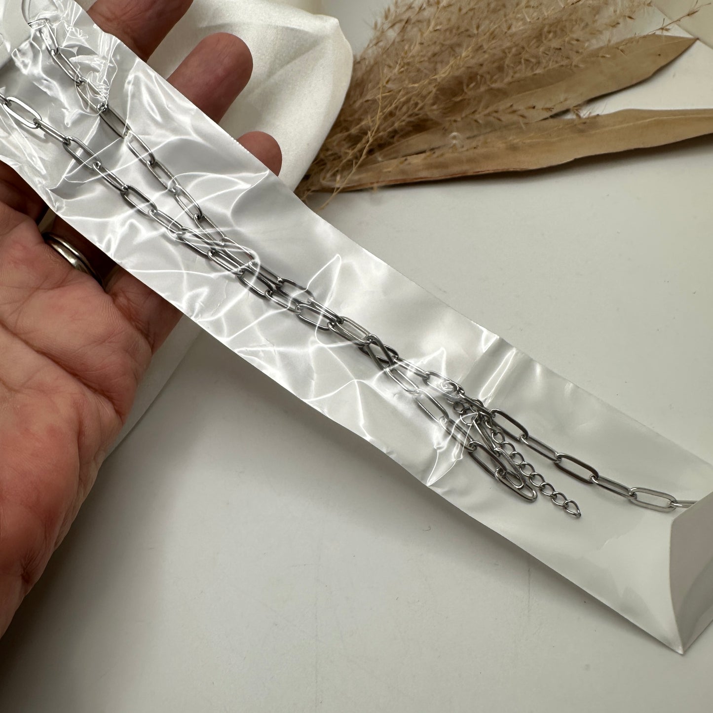 Cadena Lista Paper Clip SS