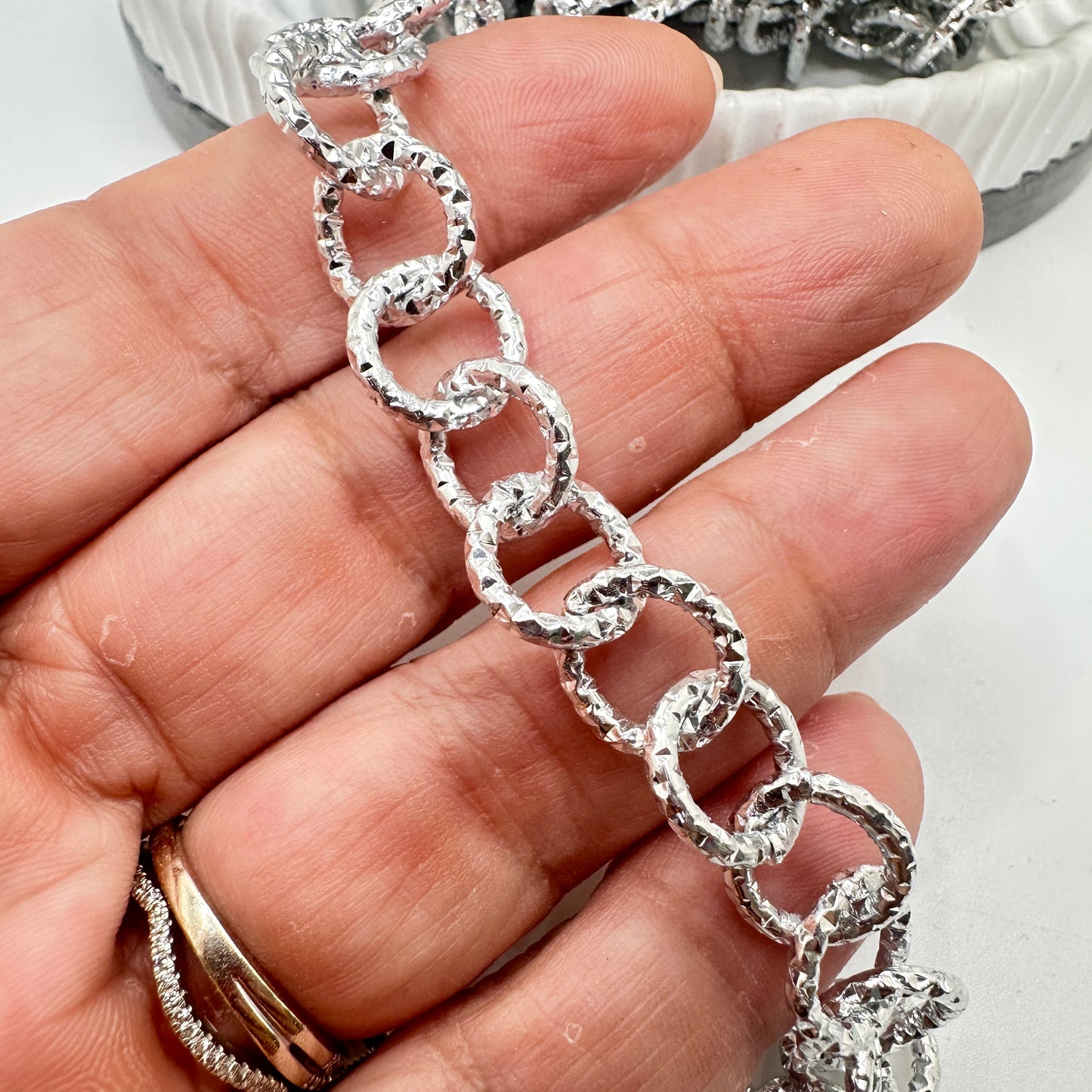 Cadena en Aluminio Plata