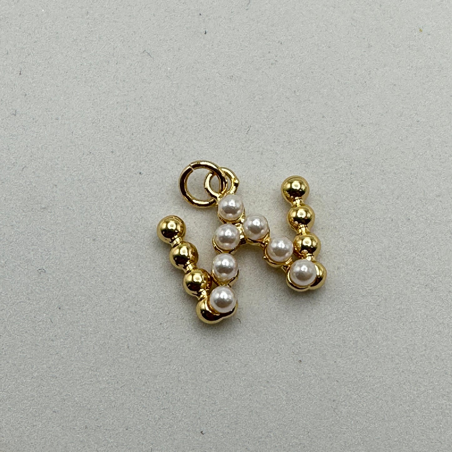 Letras Gold Perlas en Acrilico Plated 18k