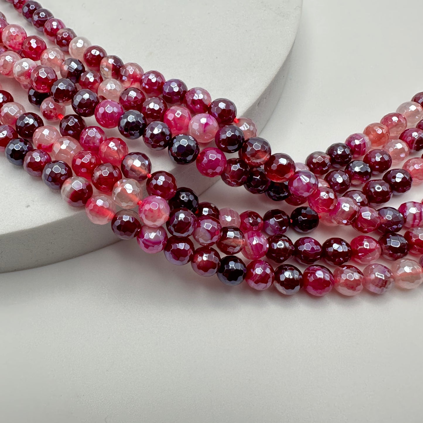 Ágata Electroplated Fushia