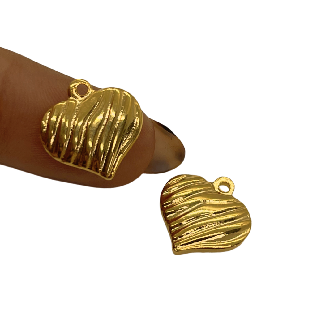 Lines Heart Charm SS