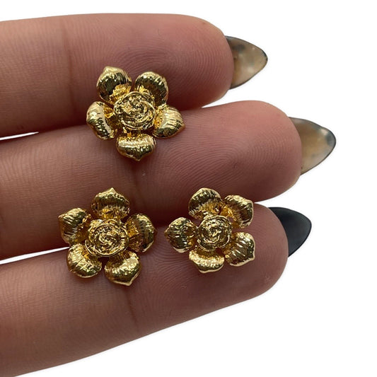 Conectar Flor Gold Plated 18k