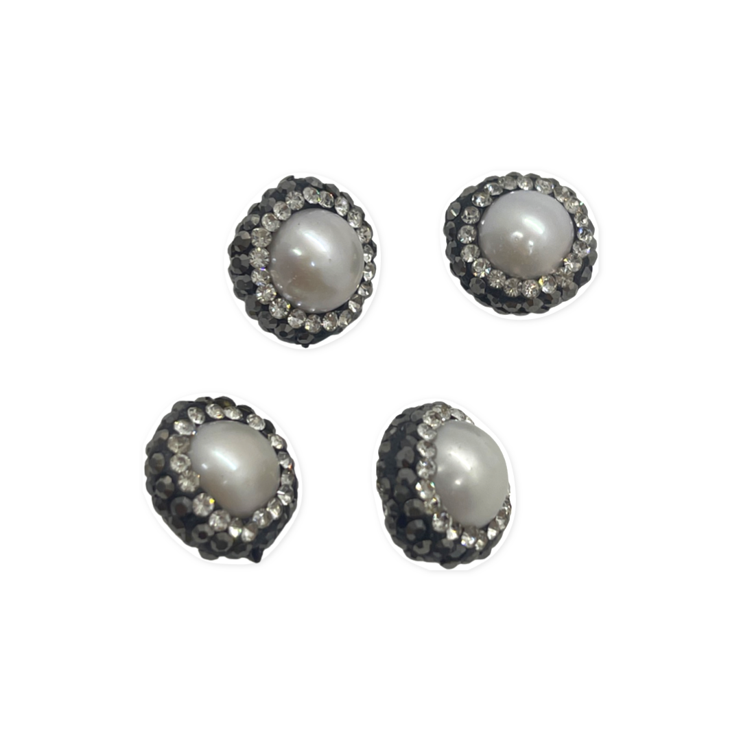 Perla Redonda con Rhinestone
