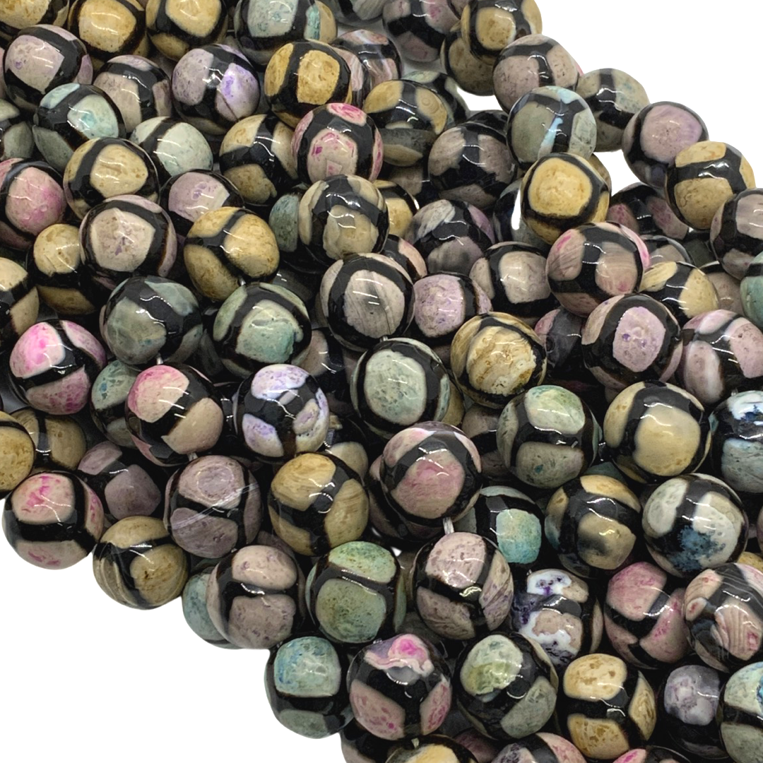 Agata Tibetana Multicolor 10mm