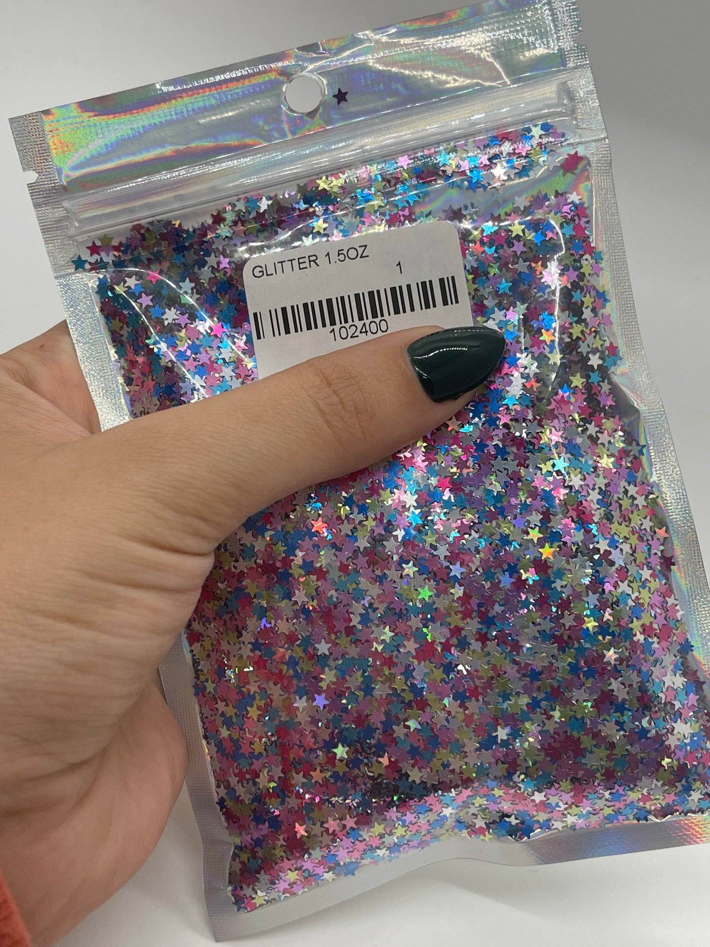 Multi stars glitter 1.5oz
