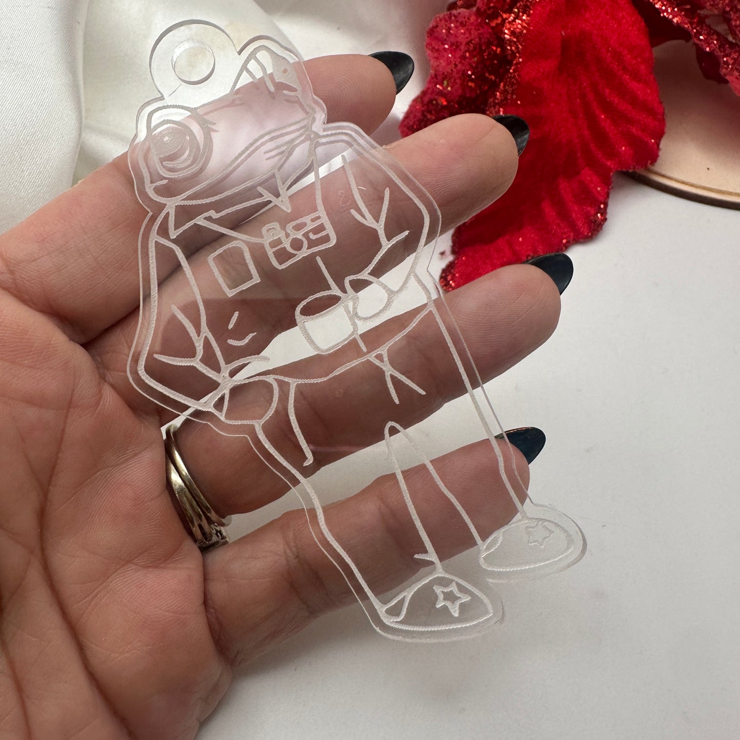 Adornos de Navidad en Acrílico Transparente