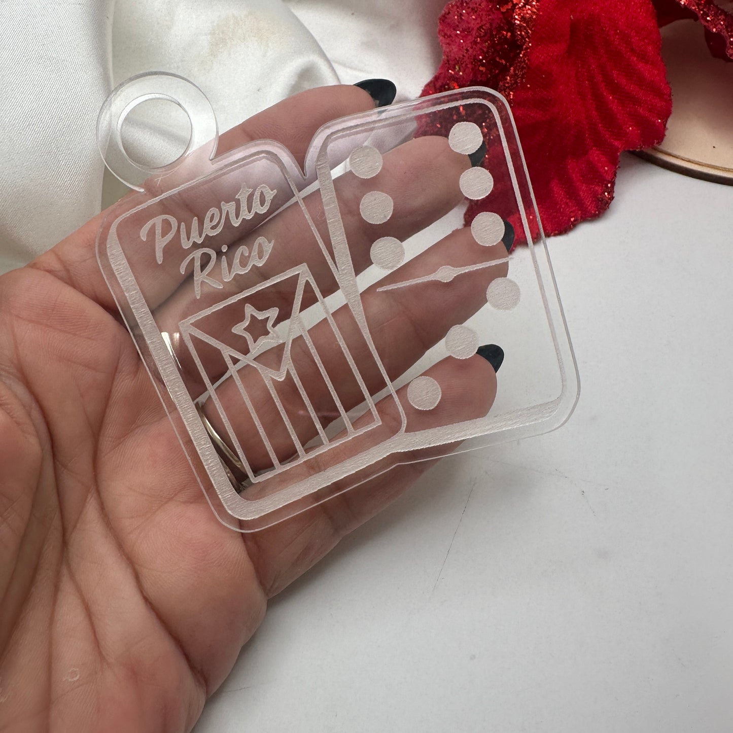 Adornos de Navidad en Acrílico Transparente