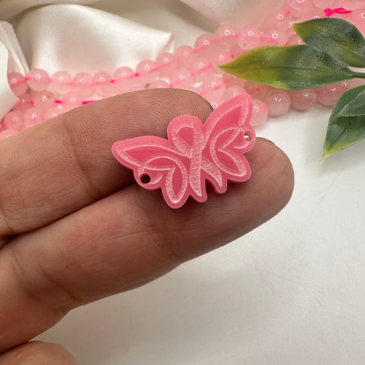 Mariposa Conector con Lazo Cáncer de Seno