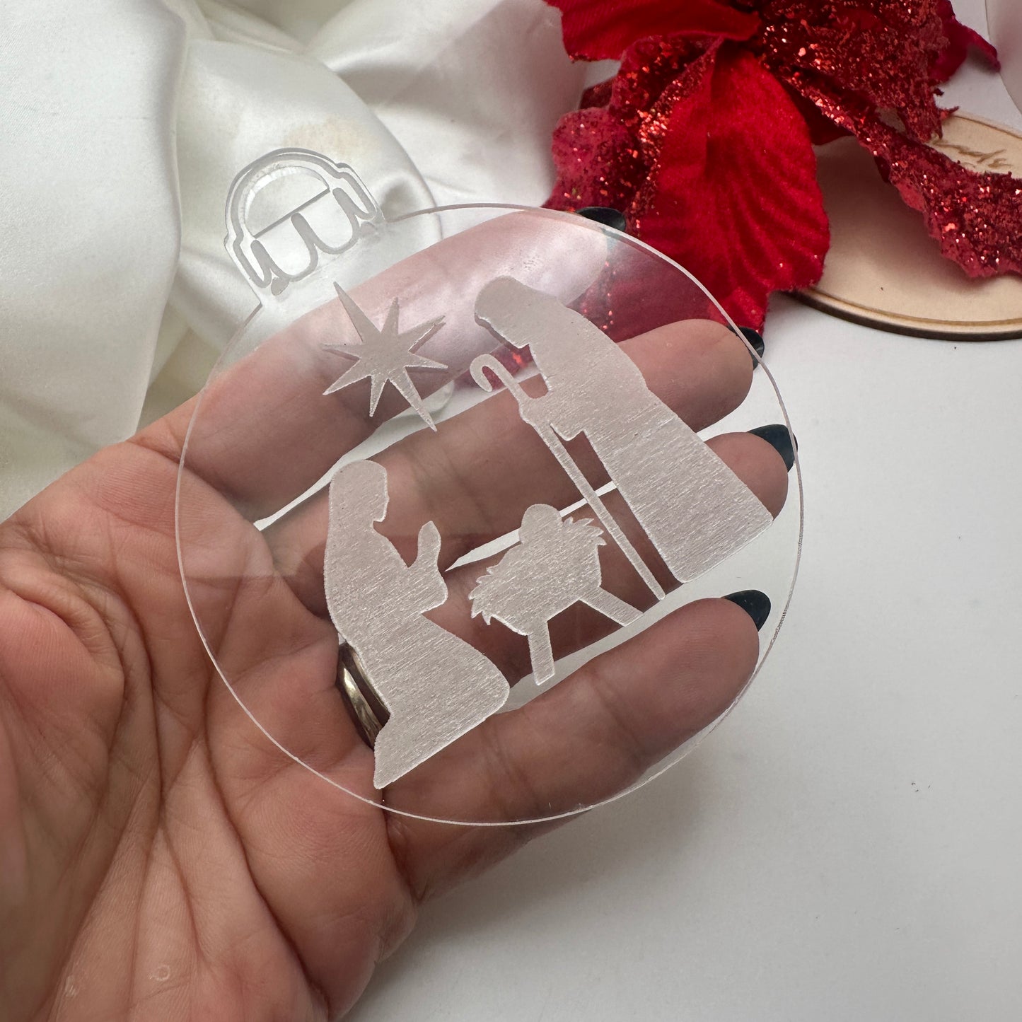 Adornos de Navidad en Acrílico Transparente