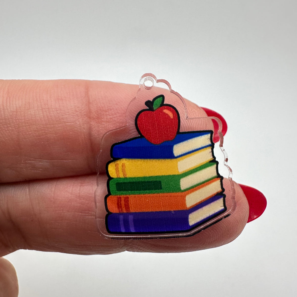 Charms Acrílico Impreso  escuela