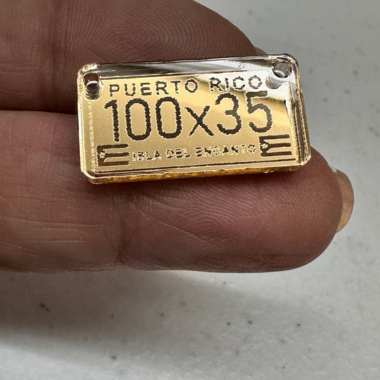Tablilla con “Frase Puerto Rico 100x35 Isla del Encanto