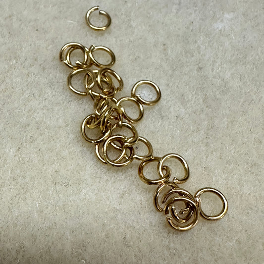 Argollas Stainless Steel 5mm x .8 mm