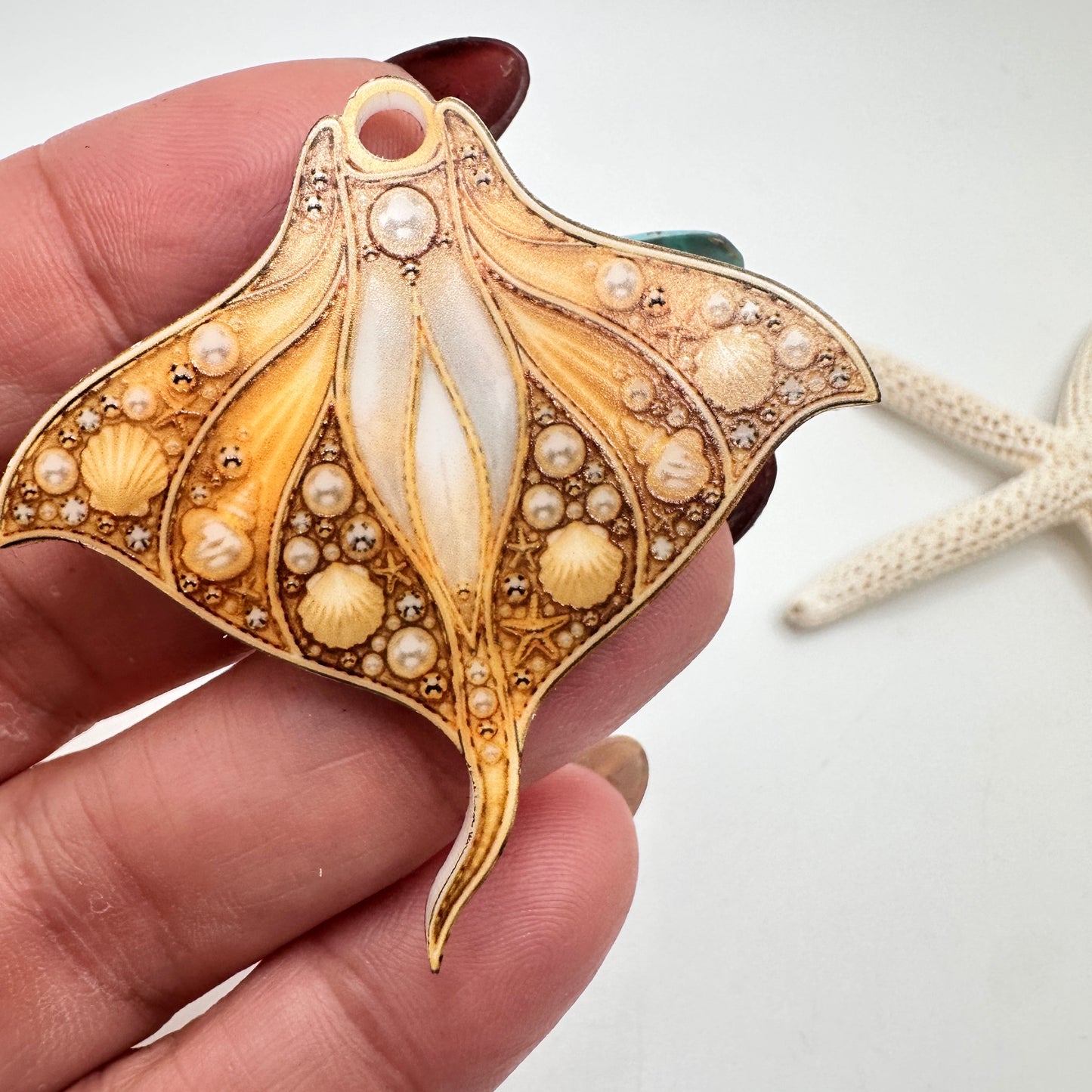 Dijes Mantarrayas Acrílico