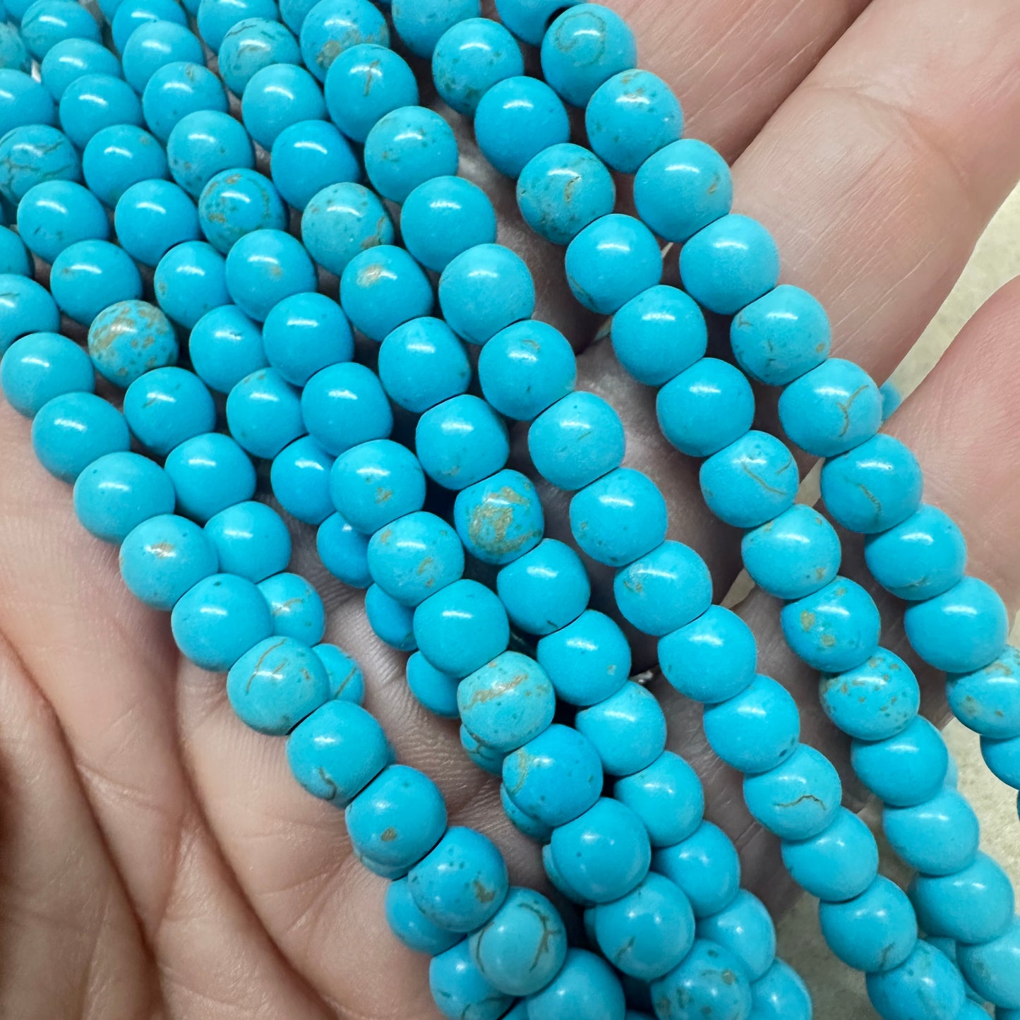 Turquesa Sintética Howlite 6mm