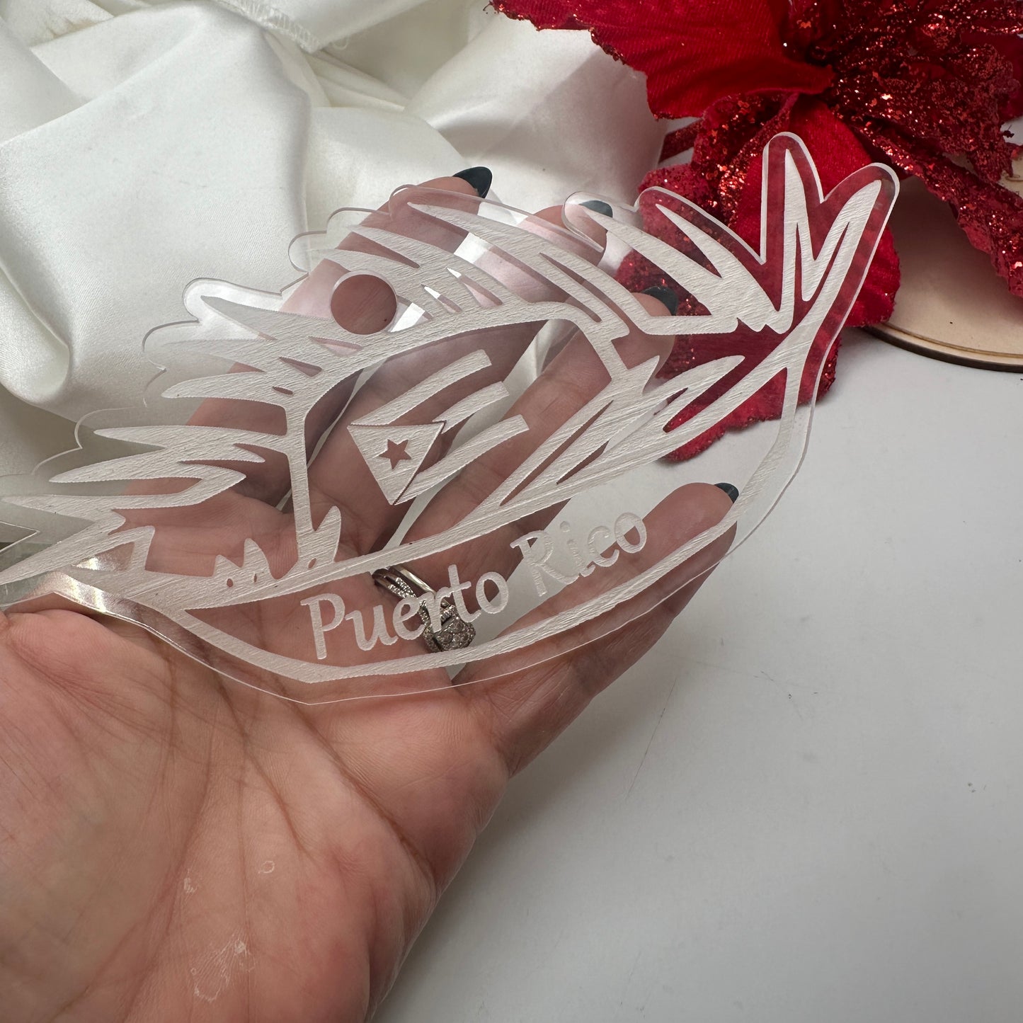 Adornos de Navidad en Acrílico Transparente