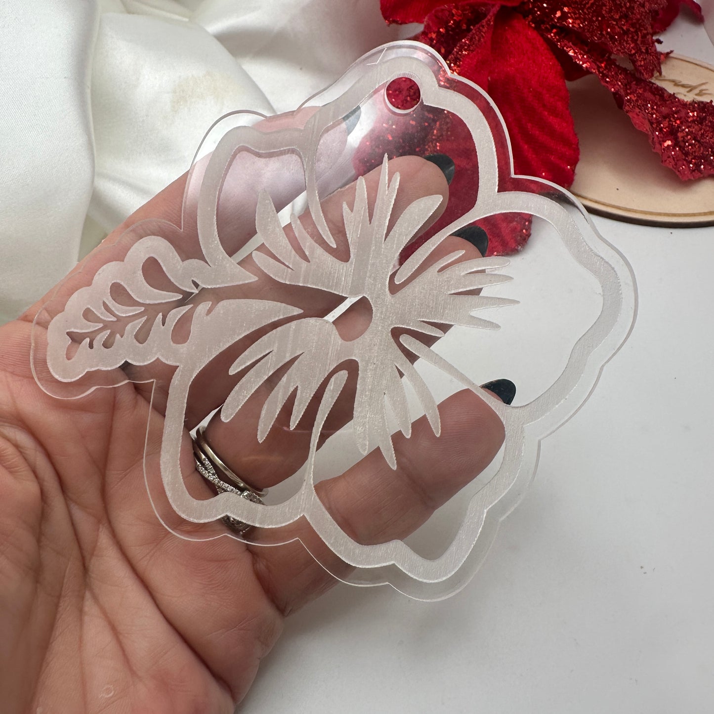 Adornos de Navidad en Acrílico Transparente