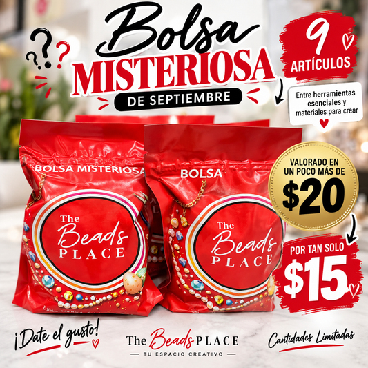 Bolsa Misteriosa de Mayo con artículos para la creación de bisutería