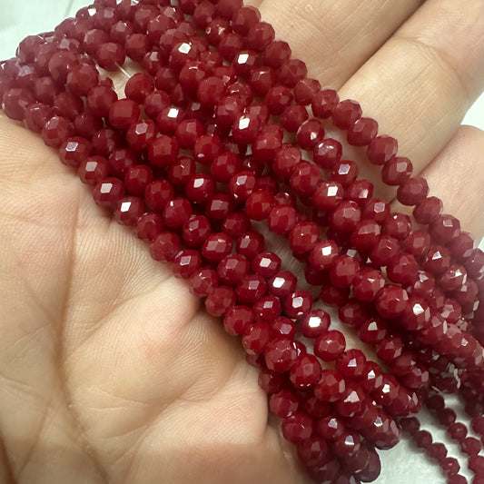 Cristal Rondel  4 mm