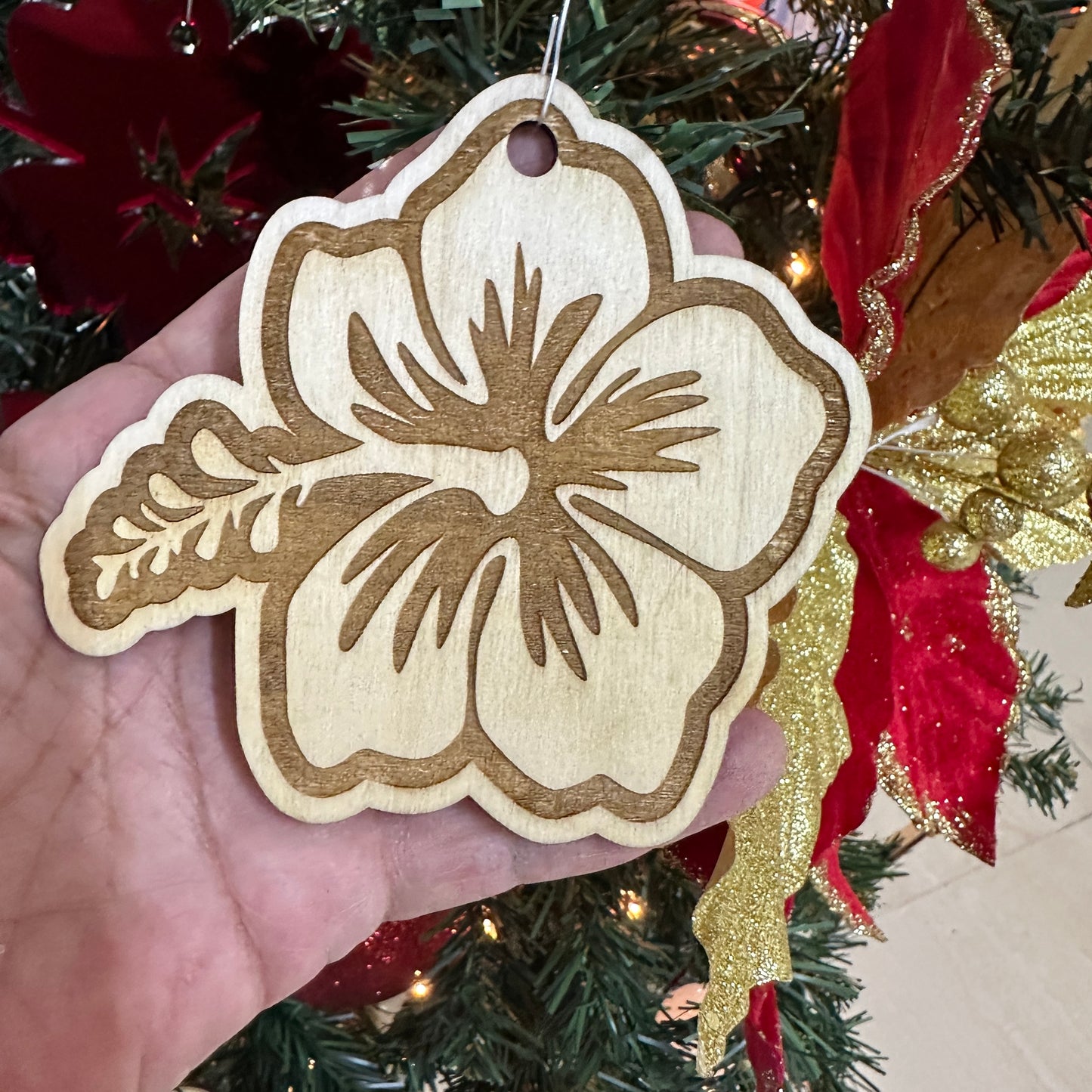 Amapola Engravada en Madera