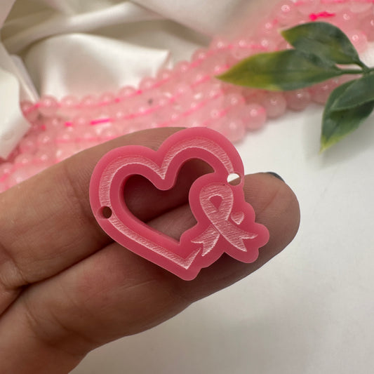 Conector de Corazón con lazo Cáncer