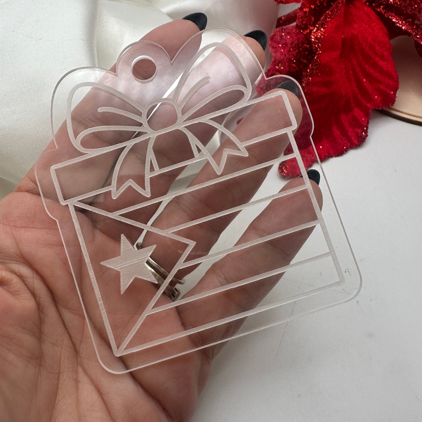 Adornos de Navidad en Acrílico Transparente