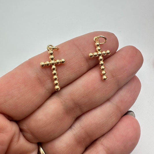 Cruces  Enchapadas en Oro 18 k