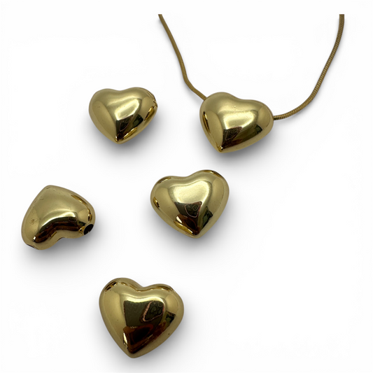 Corazón Enchapado en Oro