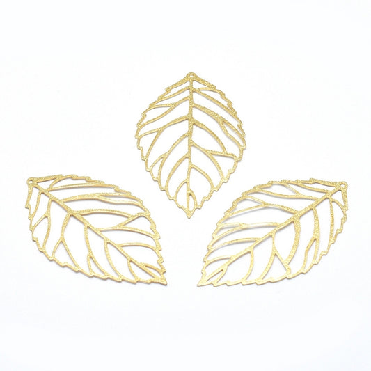 Charm de Hoja Gold Plated 18k