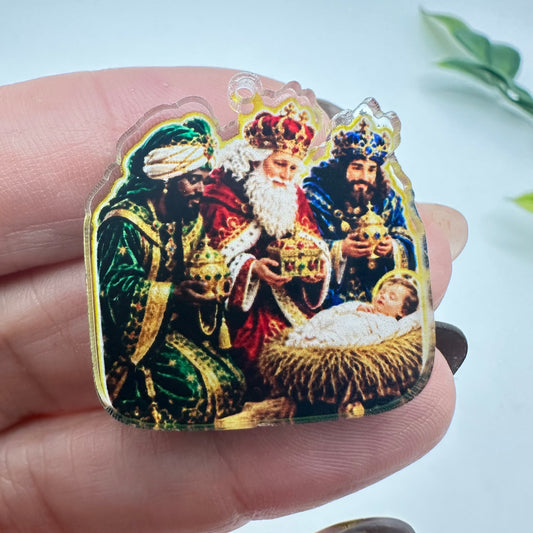 Charm Reyes con niño Jesús en Acrílico Impreso