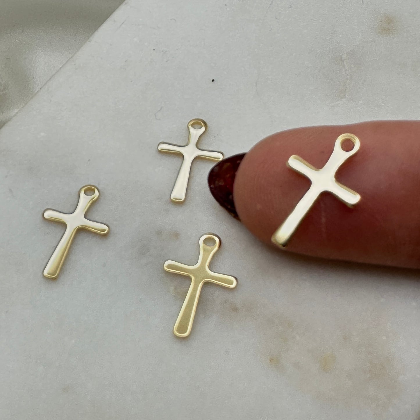 Cruz pequeña en Stainless Steel