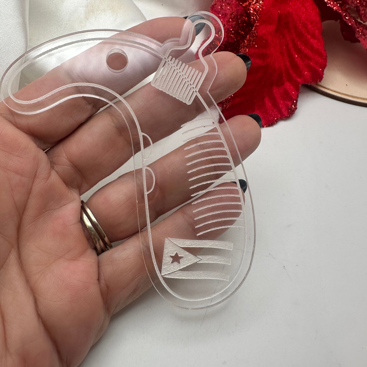 Adornos de Navidad en Acrílico Transparente