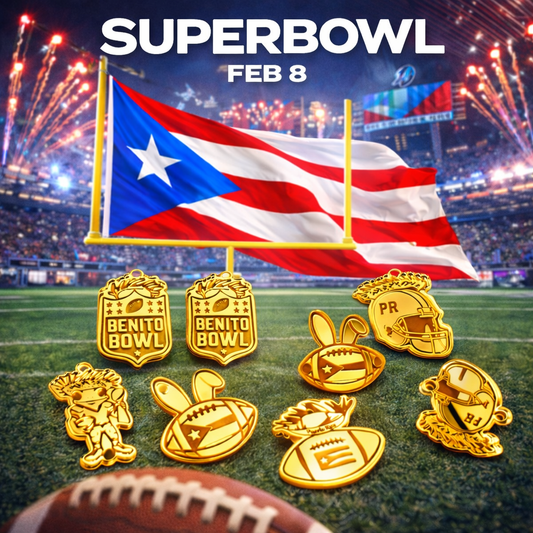 Superbowl   Pendant y conectores en acrílico espejo dorado. Variedad a escoger