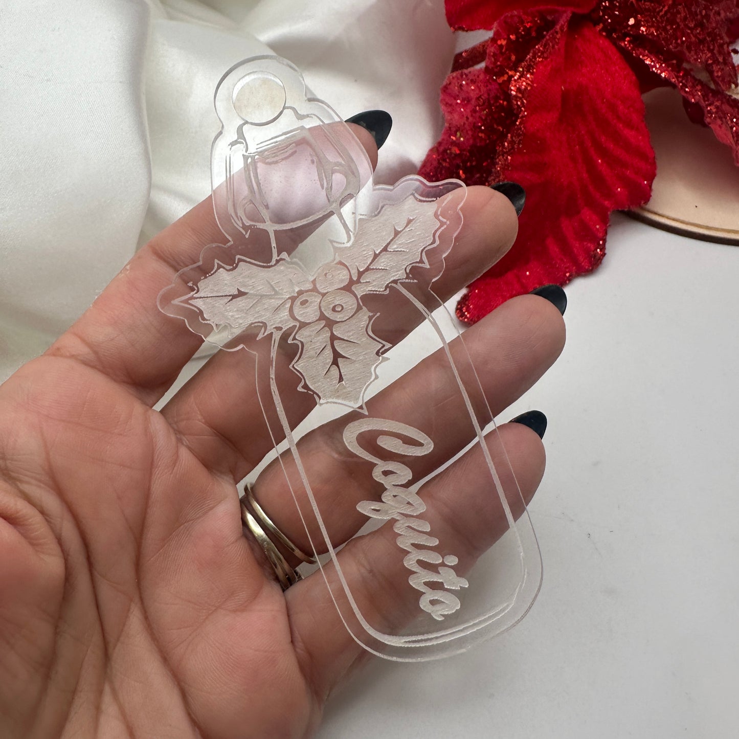 Adornos de Navidad en Acrílico Transparente