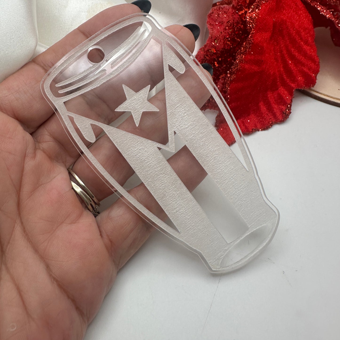 Adornos de Navidad en Acrílico Transparente