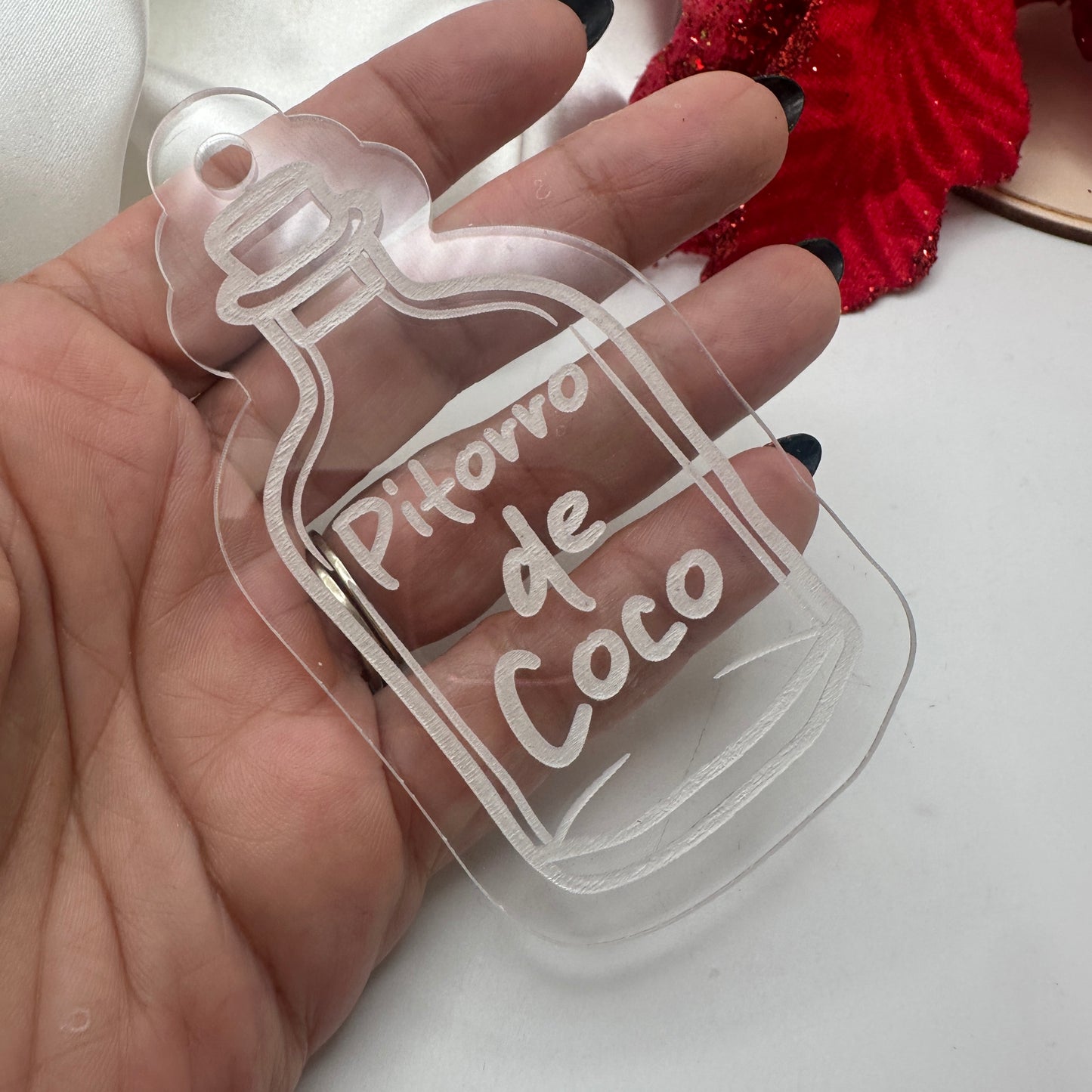 Adornos de Navidad en Acrílico Transparente