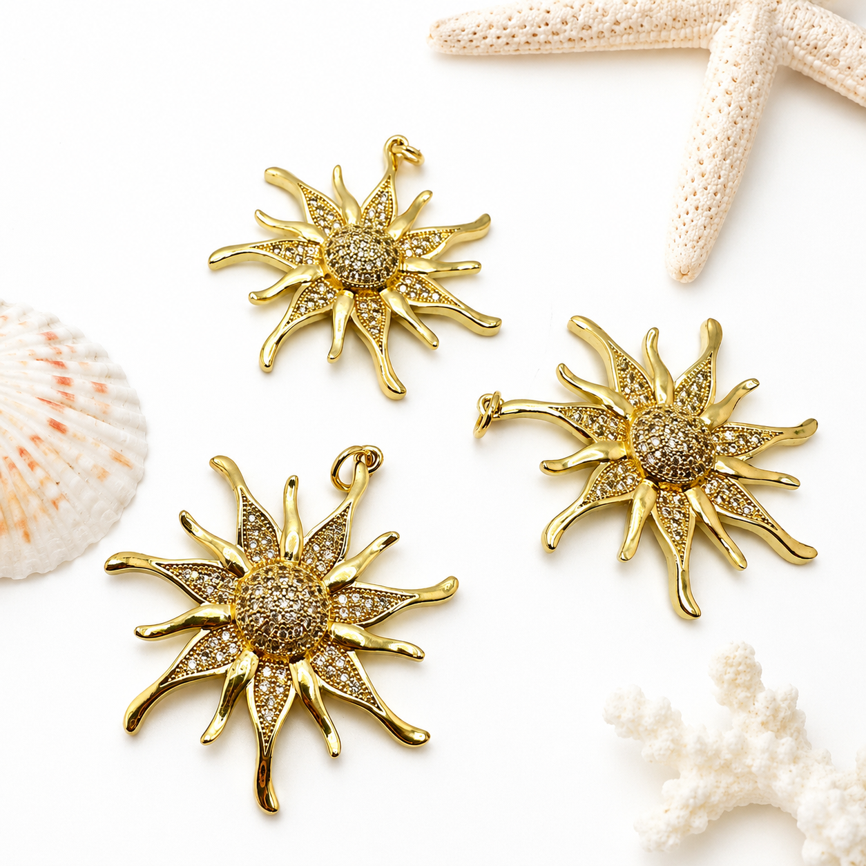 Charm de Sol  Gold Plated 18k