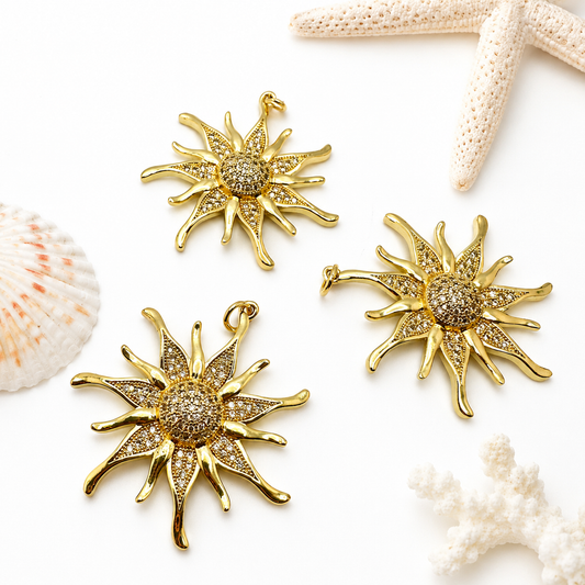 Charm de Sol  Gold Plated 18k