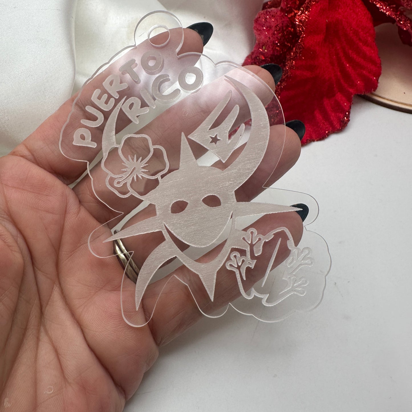 Adornos de Navidad en Acrílico Transparente