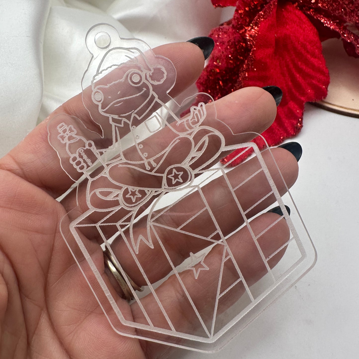 Adornos de Navidad en Acrílico Transparente