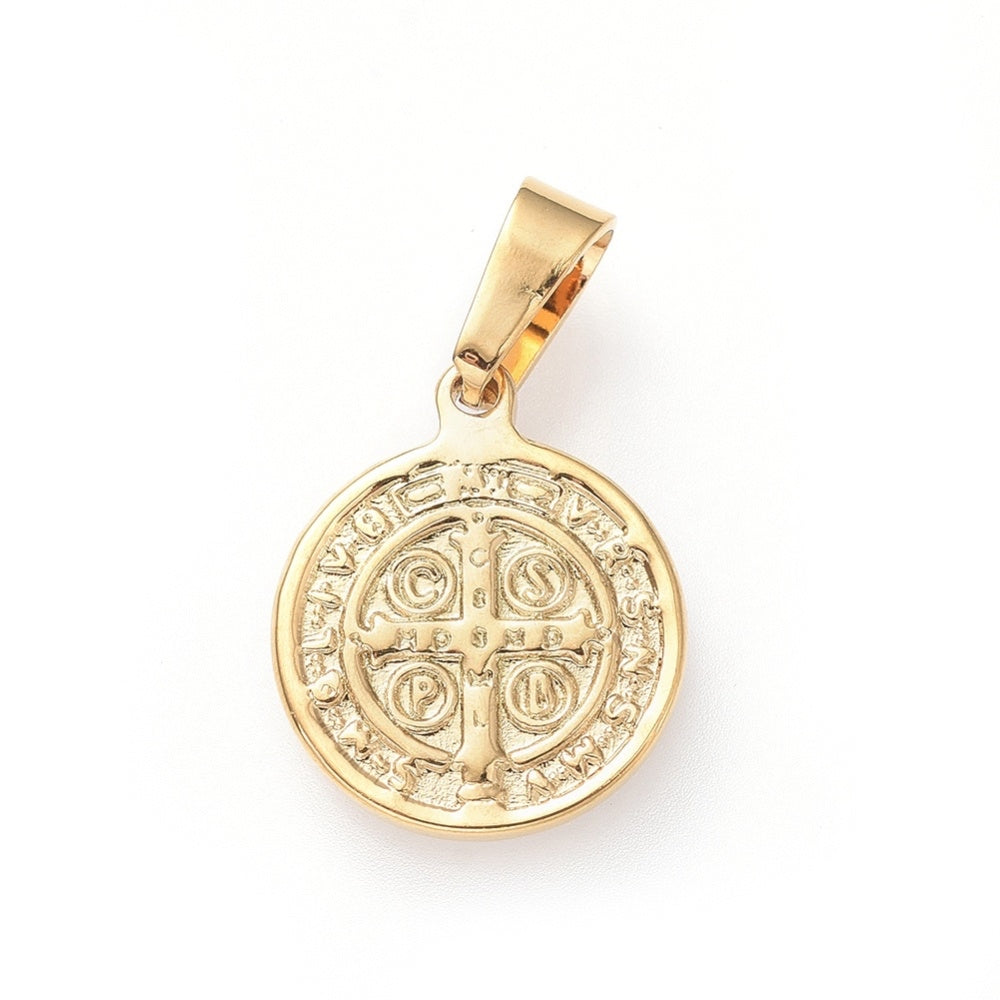 Medalla de San Benito en Stainless Steel