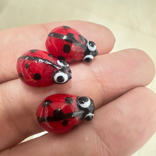 Lady Bug lampwork